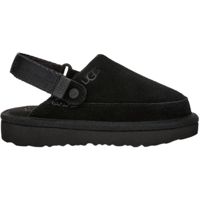 UGG® Goldenstar Clog for Kids in Black, Size 8, Suede/Polyester
