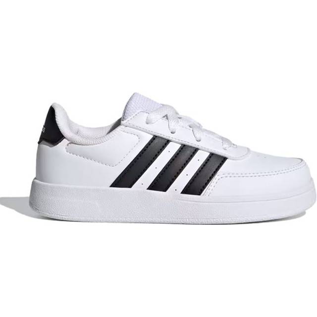 adidas för kvinnor/flickor. HP8956 Breaknet Lifestyle Court Lace Sneaker vit (38 2/3), Karta, Nyckelband, Casual, barnmode - Vit, Läder (38 2/3)