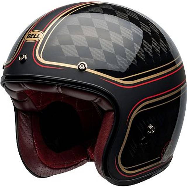 Bell Custom 500 RSD Checkmate Carbon Öppen Hjälm Svart-Guld