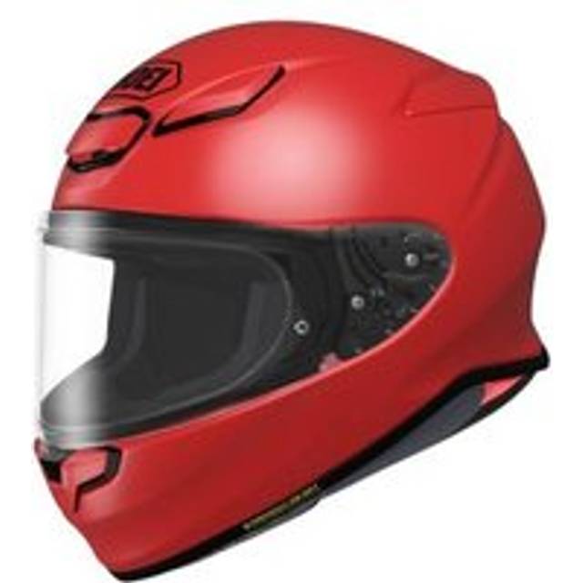 Shoei NXR 2 Plain Motorcycle Helmet - M (57-58cm), Shine Red, Red