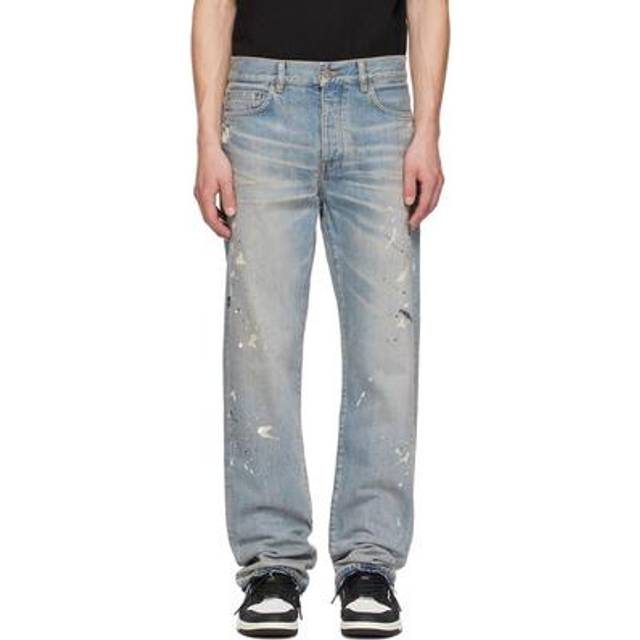 AMIRI Blue Painter Straight Jeans - Antique Indigo - WAIST US 28