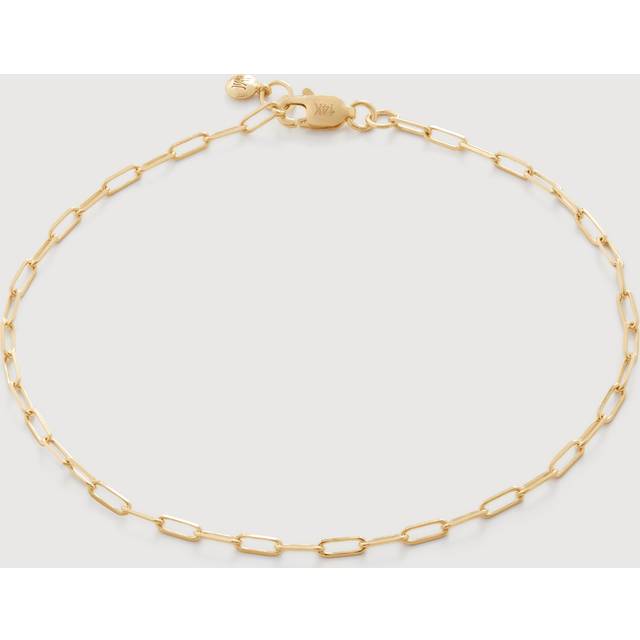 Monica Vinader Womens Gold Essential 14ct Yellow Gold-plated Vermeil 925 Sterling-silver Bracelet L - GOLD