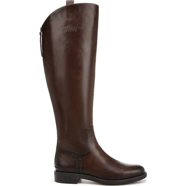 Franco Sarto Franco Meyer Knee High Boot (Dark Brown Leather) 5.5 M Almond Toe