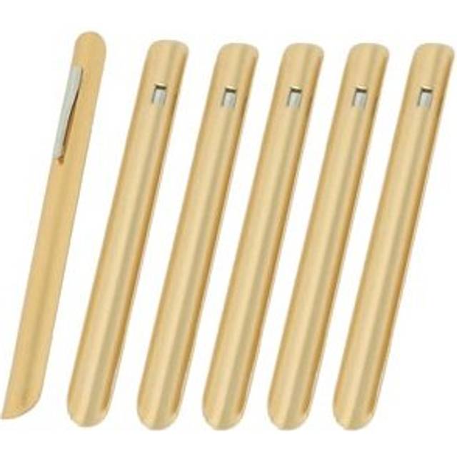 NEW  Restaurant Table Crumbers w/Pocket Clip  Gold-Finish Aluminum  Waiter Waitress Table Crumber - Set of 6