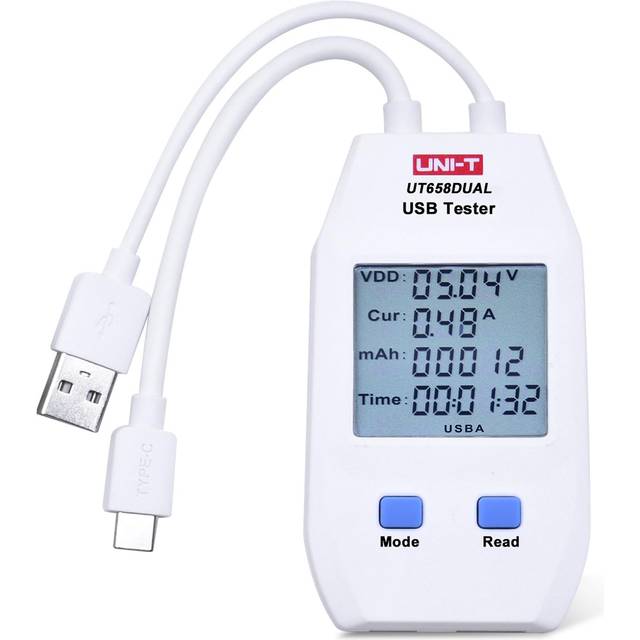 UNI-T USB Tester UT658 Series Digital Voltmeter Ammeter Current Amperemeter Capacity Meter Doctor For Mobilephone Tablet Power - UT658DUAL