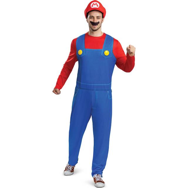 Super Mario Klassisk Maskeraddräkt - X-Small/Small