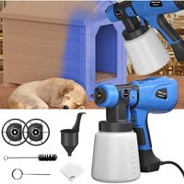 Dayplus - Electric Paint Sprayer 1000W Airless Spray Gun hvlp Handheld Outdoor Garden Fence