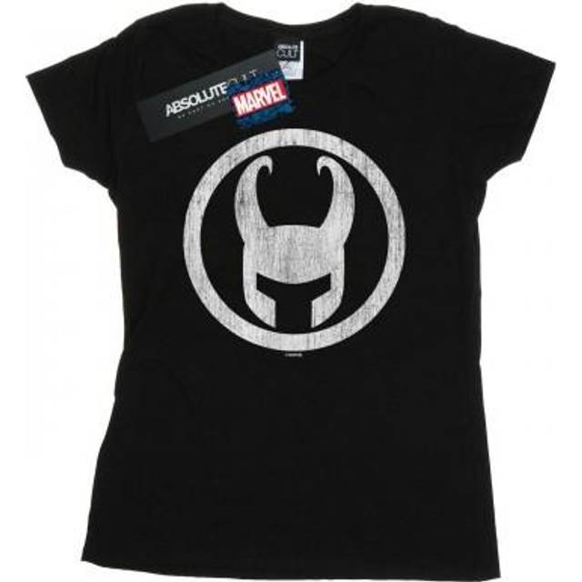 (XL, White) Marvel Womens/Ladies Loki Icon Cotton T-Shirt