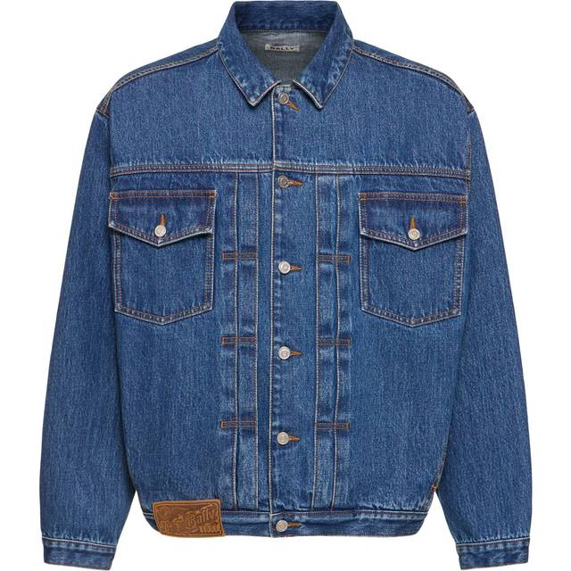 Bally Blue Logo Patch Denim Jacket - DENIM 50 - XL