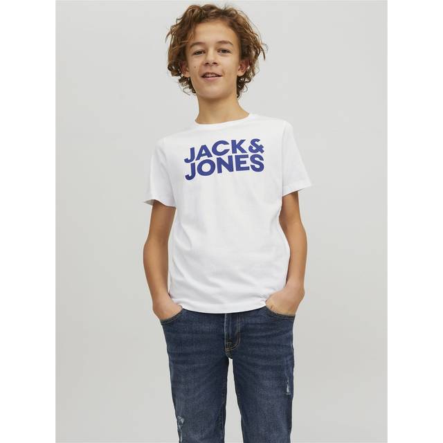 Set of 2 children's t-shirts Jack & Jones corp logo - Bleu - 16 years