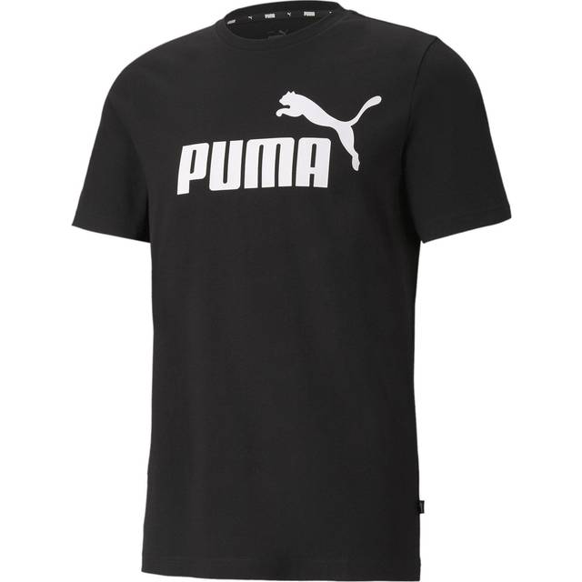 PUMA herr T-shirt Ess logo t-shirt, Pumasvart, 3XL