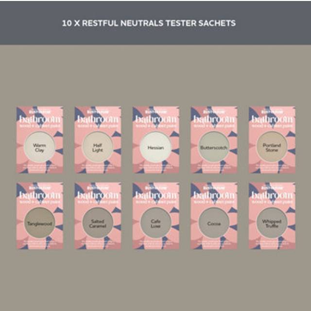 Bathroom Wood & Cabinet Paint Samples - Restful Neutrals Tester Box -