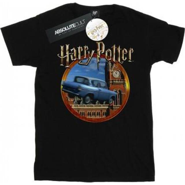 (5-6 Years, White) Harry Potter Boys Flying Car T-Shirt