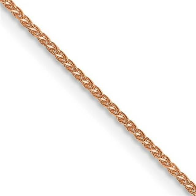 14K Rose Gold 1.05 mm Diamond-Cut 16 in. Spiga Chain