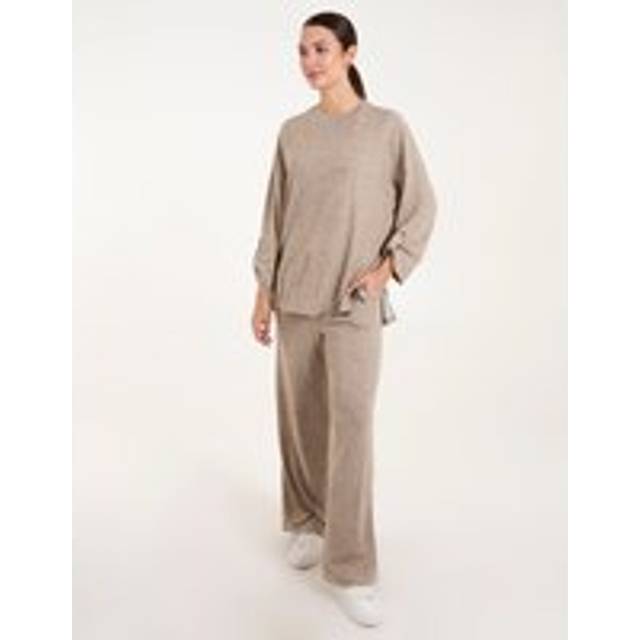 Mocha Oversized Wide Leg Loungewear Set - Mocha - Medium/large - Blue Vanilla