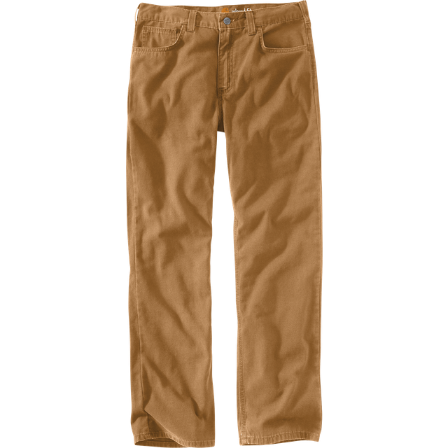 Carhartt Mens Rugged Flex Relaxed Fit Canvas 5-pocket Work Utility Pan