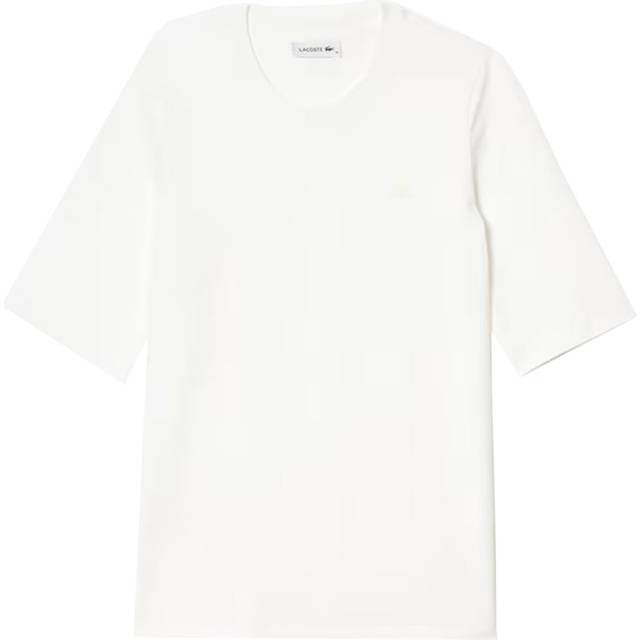 Lacoste Soft Cotton Three Quarter Sleeve T-shirt Size 12 White
