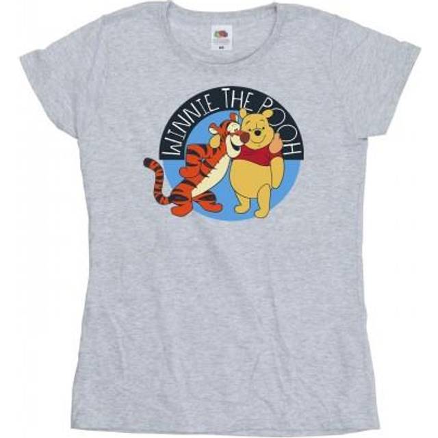 Winnie The Pooh With Tigger Cotton T-Shirt - White - XXL