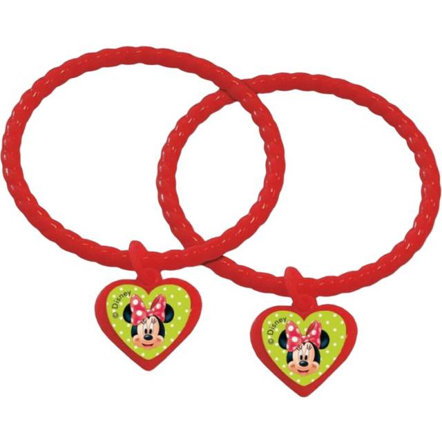 Disney Cafe Plastic Minnie Mouse Charm Bracelet (Pack of 4)