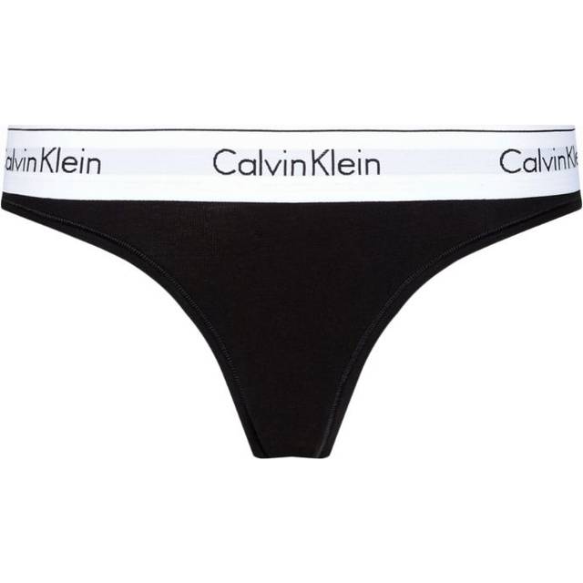 Calvin Klein Damen String Tanga, Schwarz (Black), XS