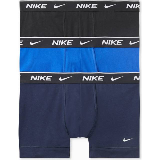 Nike Everyday Cotton Strech Trunk Boxershorts 3-pack Herrar Mörkblå - mörkblå