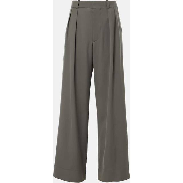 Wardrobe.NYC High-rise wool wide-leg pants - black (UK 8)