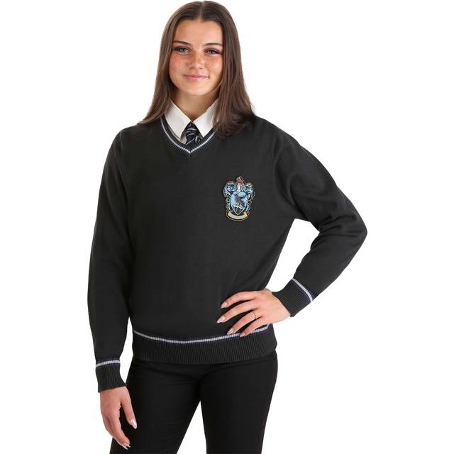 Harry Potter Adult Ravenclaw Uniform Sweater - Black&#47;Blue&#47;Gray (M)