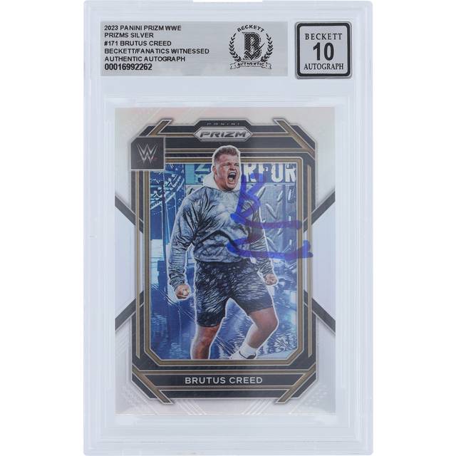 Brutus Creed WWE Autographed 2023 Panini Prizm Silver Prizm #171 Beckett Fanatics Witnessed Authenticated 10 Card