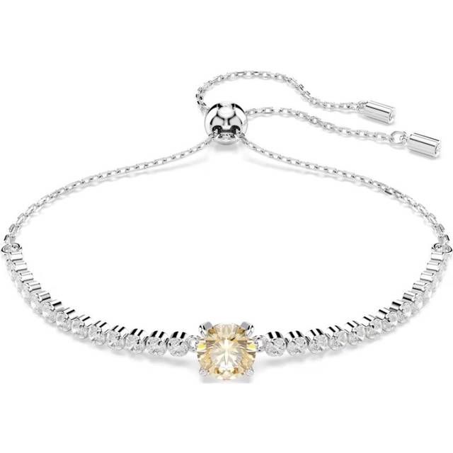 Swarovski Matrix Tennis Rhodium White and Yellow Mixed Cuts Bracelet - Silver - 32cm