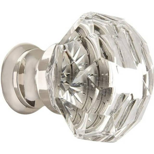 1.25 in. Diamond Cabinet Knob, Bright Nickel