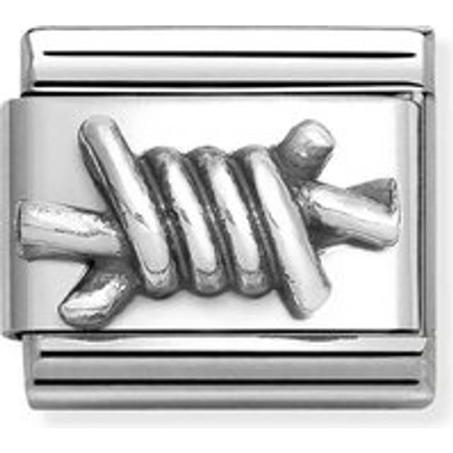 Nomination Classic Oxidised Silver Barbed Wire Sports &amp; Hobbies Ch