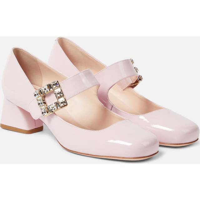 Roger Vivier Tres Vivier Strass Babies 45 leather pumps - pink (UK 5.5)