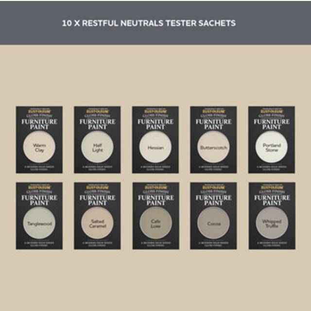 Rust-Oleum Furniture Paint Samples - Restful Neutrals Tester Box -