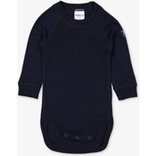 Thermal Merino Baby Bodysuit - Navy - 0-2m x 50/56