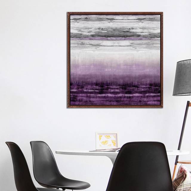 After Glow Aubergine by Taylor Hamilton - Wrapped Canvas Painting Print - Classic Wood Floater Framed (93.98 cm H x 93.98 cm W x 3.175 cm D)