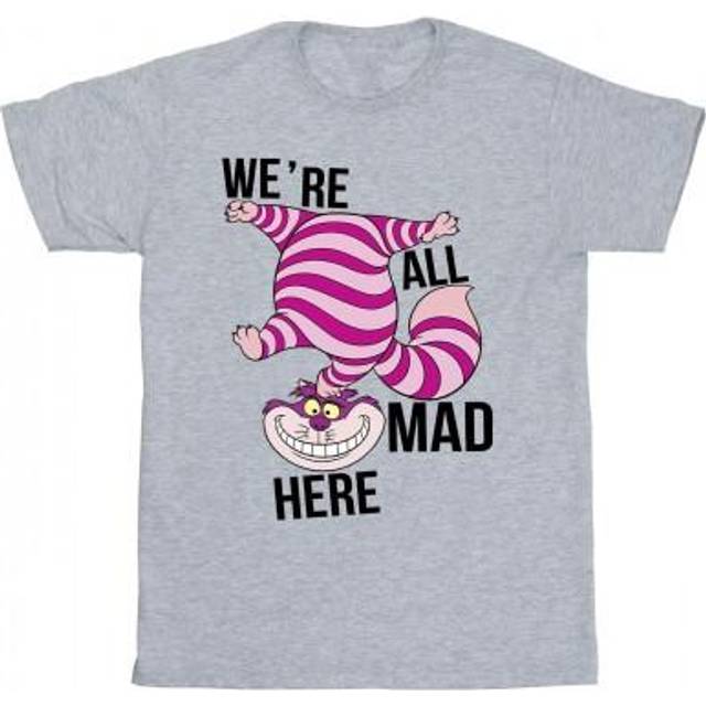Disney Mens Alice In Wonderland All Mad Here T-Shirt