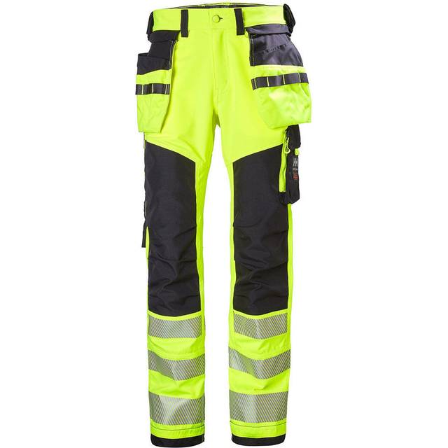 Helly Hansen Mens Icu Construction Hi Vis Work Trousers C48 - Waist 33', Inside Leg 32'