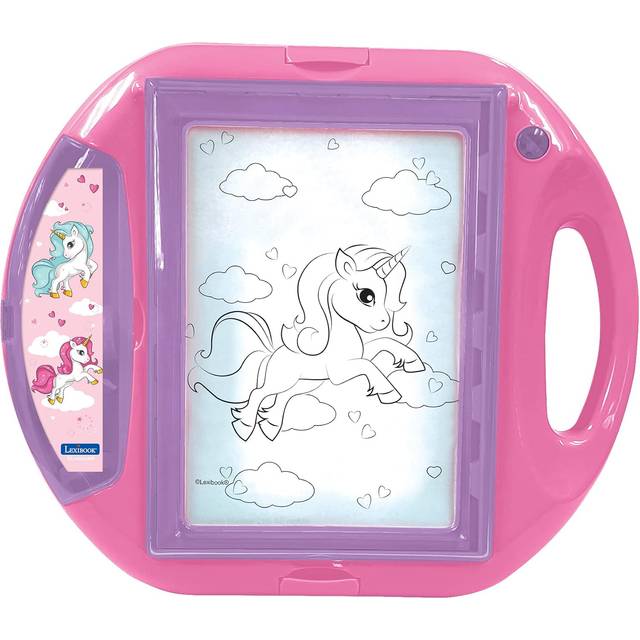 CR310UNI Unicorn Drawing Projector, 4 tampons, 10 templates, Lighting Screen, 1 Pen Included, Artistic and Creative Toy for Girls and Boys,