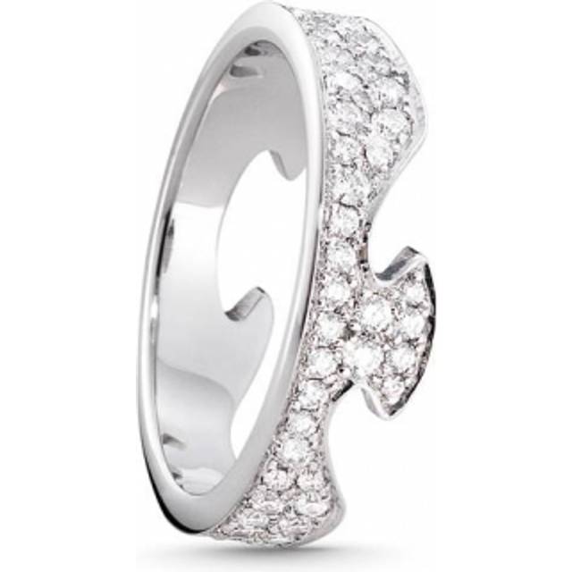FUSION ytterring (stl. 55), Georg Jensen, 18 k vitt guld