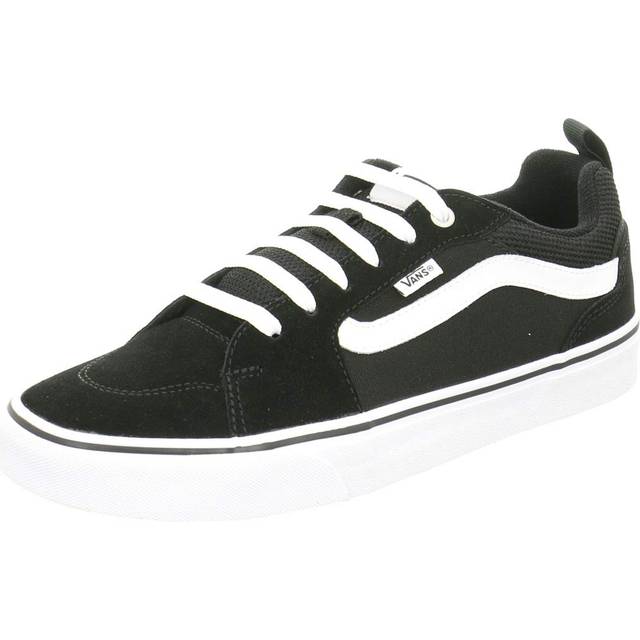 Men's Vans Mens Filmore Decon Low Canvas Trainers - Black/White - Size: 9.5