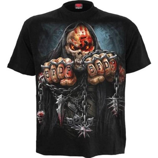 (S, Black) Spiral Direct Unisex Adult Game Over Five Finger Death Punch T-Shirt
