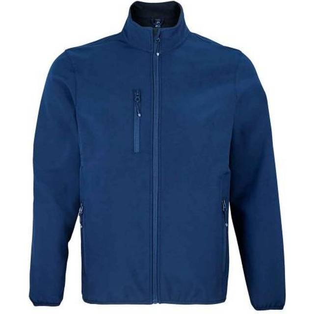 (XL, Charcoal) SOLS Mens Falcon Recycled Soft Shell Jacket