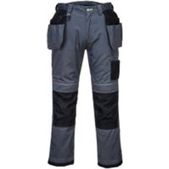 Portwest PW3 Holster Work Trousers T602 Zoom Grey/Black 38 Short Colou