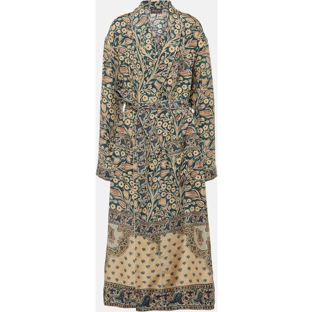 Loro Piana Landry printed silk coat - multicoloured (UK 10)