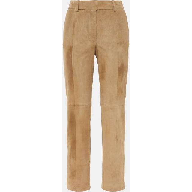 Joseph Coleman cropped suede straight pants