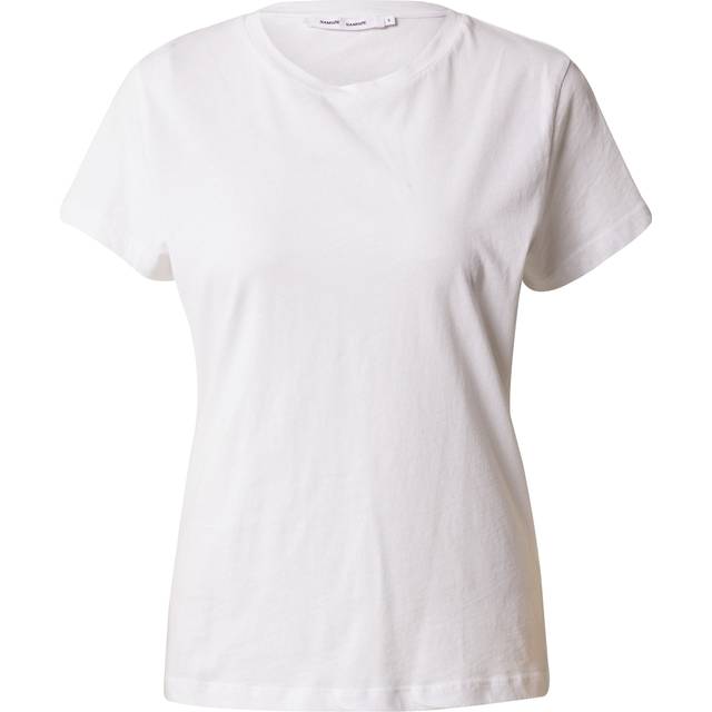 Object Dam T-shirt rund hals, Vit, XL