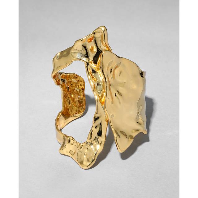 Alexis Bittar Brut Cutout Angular Cuff Bracelet in Gold | Statement Jewelry from Alexis Bittar (One Size)