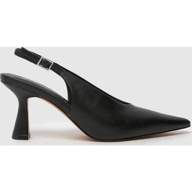 schuh Saber Slingback Court High Heels in Black