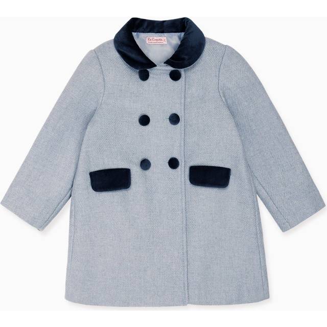 Dusty Blue Arrieta Girl Coat - 3Y
