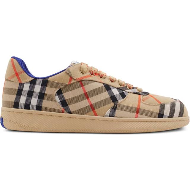 Burberry - Terrace Check sneakers - men - Thermoplastic Polyurethane (TPU)/Calf Leather/Sheepskin/Goat Skin/Cotton/Polyester/Polyester - 41 - Neutrals